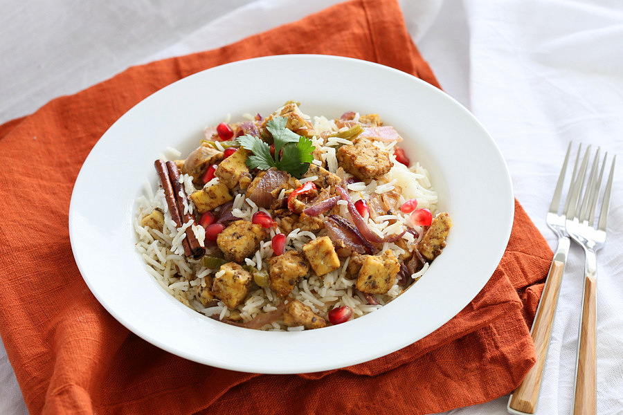 Tempeh Tikka Pulao | Vegan Richa