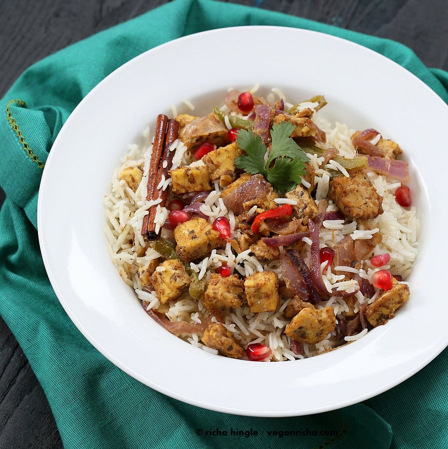 Tempeh Tikka Pulao | Vegan Richa