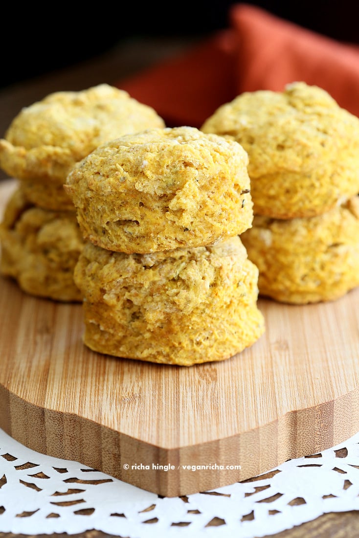 Vegan Pumpkin Biscuits | Vegan Richa