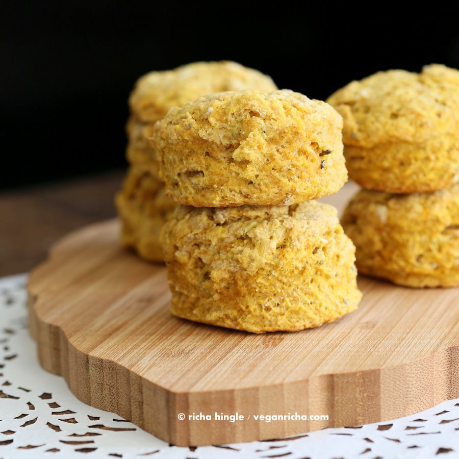 Vegan Pumpkin Biscuits | Vegan Richa