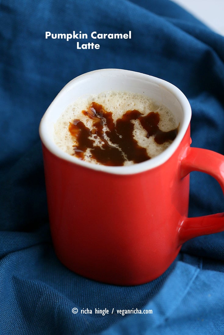 Pumpkin Spice Caramel Latte | Vegan Richa