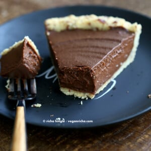 Vegan Chocolate Pumpkin Pie | Vegan Richa