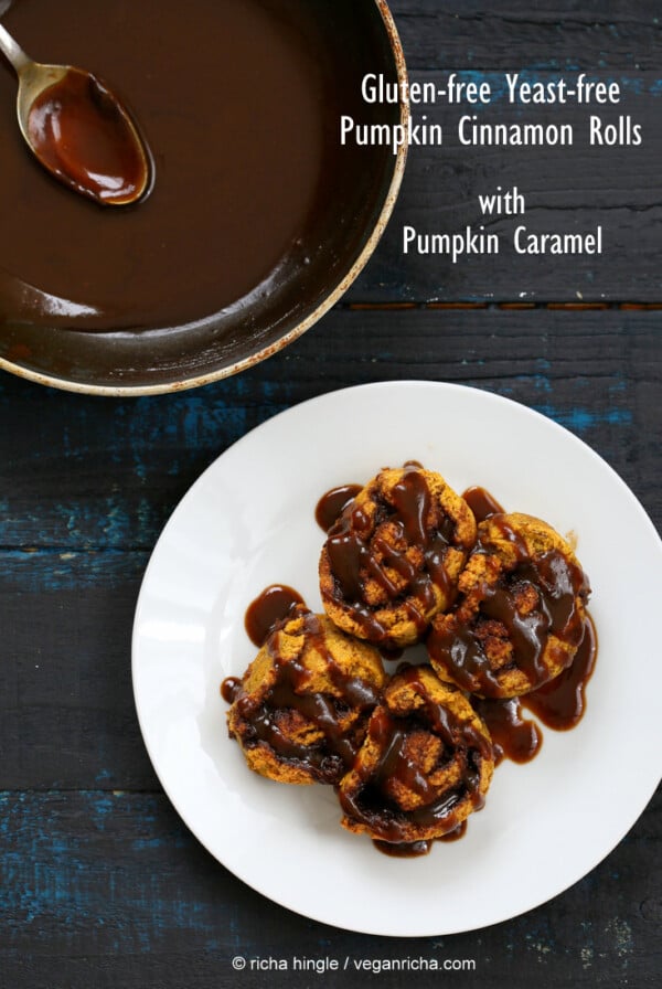 Gluten-free Pumpkin Cinnamon Rolls | Vegan Richa #vegan #glutenfree #veganricha