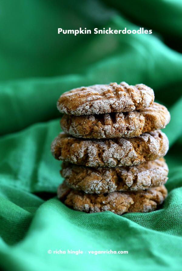 Pumpkin Snickerdoodles | Vegan Richa #vegan #glutenfree #veganricha