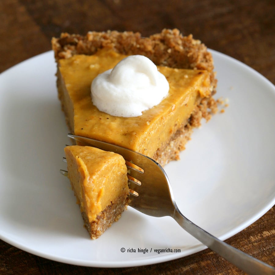No Bake Vegan Pumpkin Pie | Vegan Richa