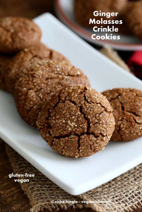 Gluten free Ginger Cookie | Vegan Richa #vegan #glutenfree #veganricha