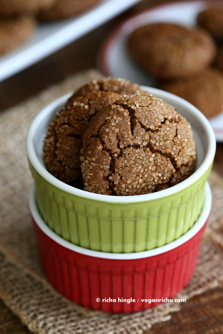 Vegan Gluten free Ginger Cookie | Vegan Richa