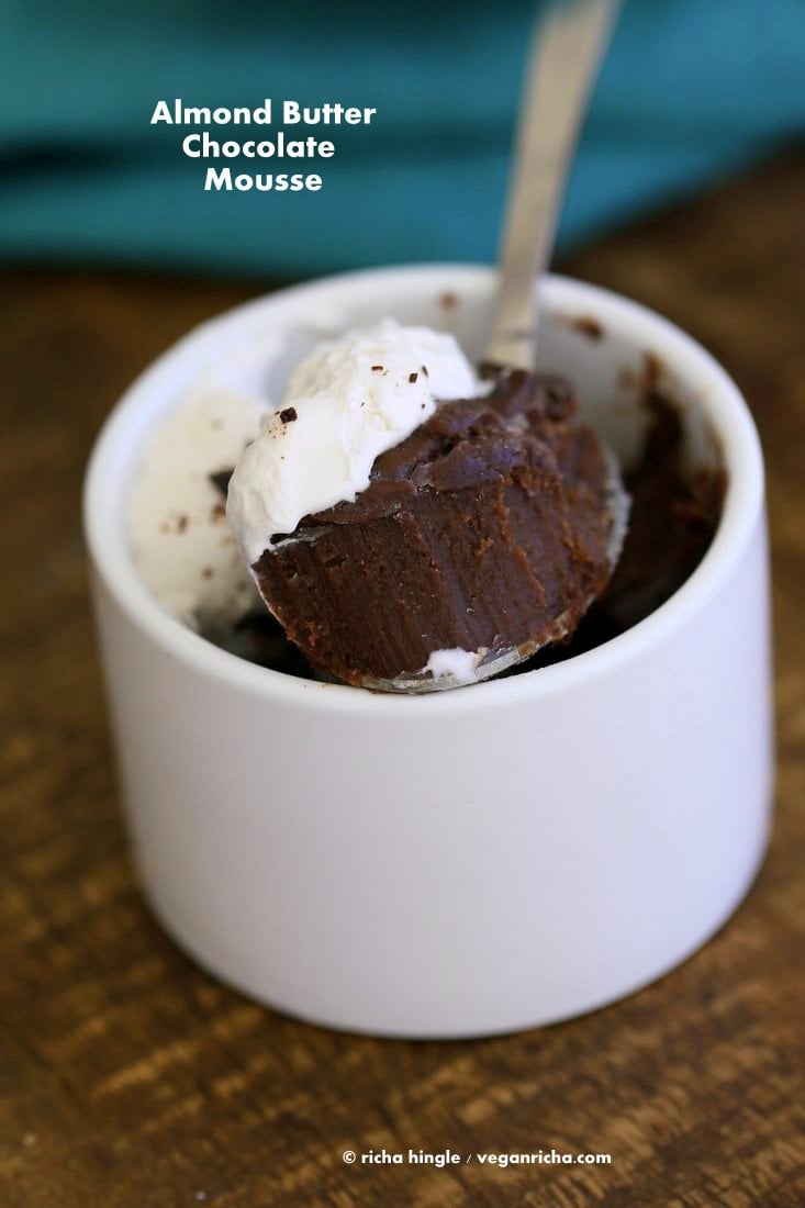 Almond Butter Chocolate Mousse | Vegan Richa