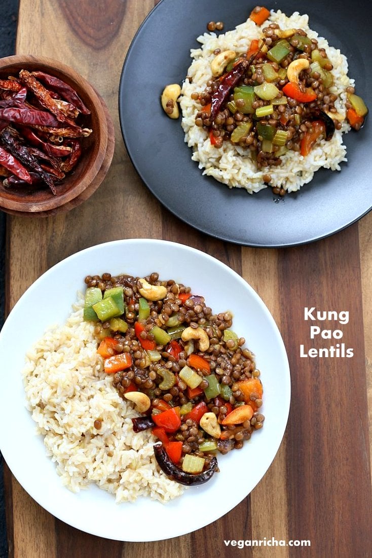 Kung Pao Lentils |Vegan Richa