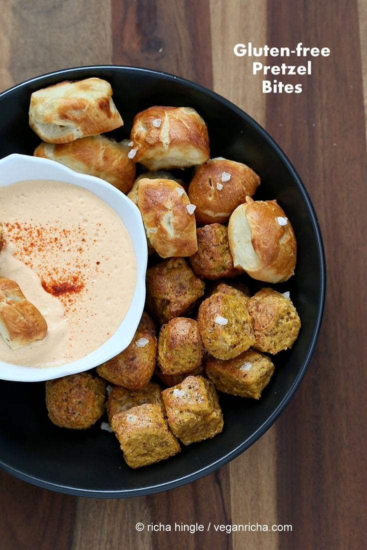 Gluten free Vegan Pretzel Bites | Vegan Richa