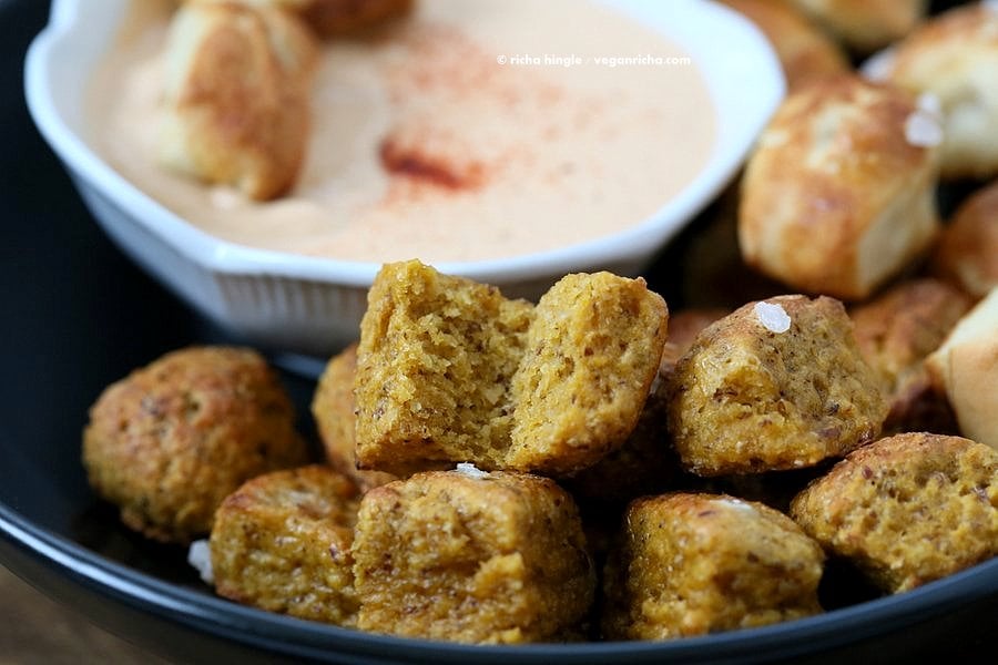 Gluten free Vegan Pretzel Bites | Vegan Richa