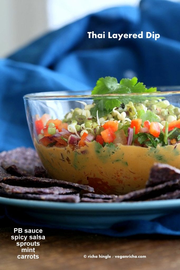 Thai Layered Dip | Vegan Richa