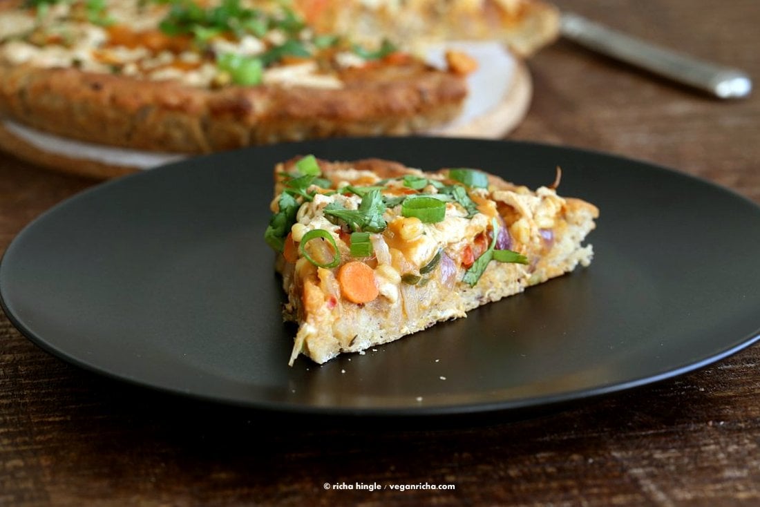 Vegan Thai Pizza GF Crust | Vegan Richa