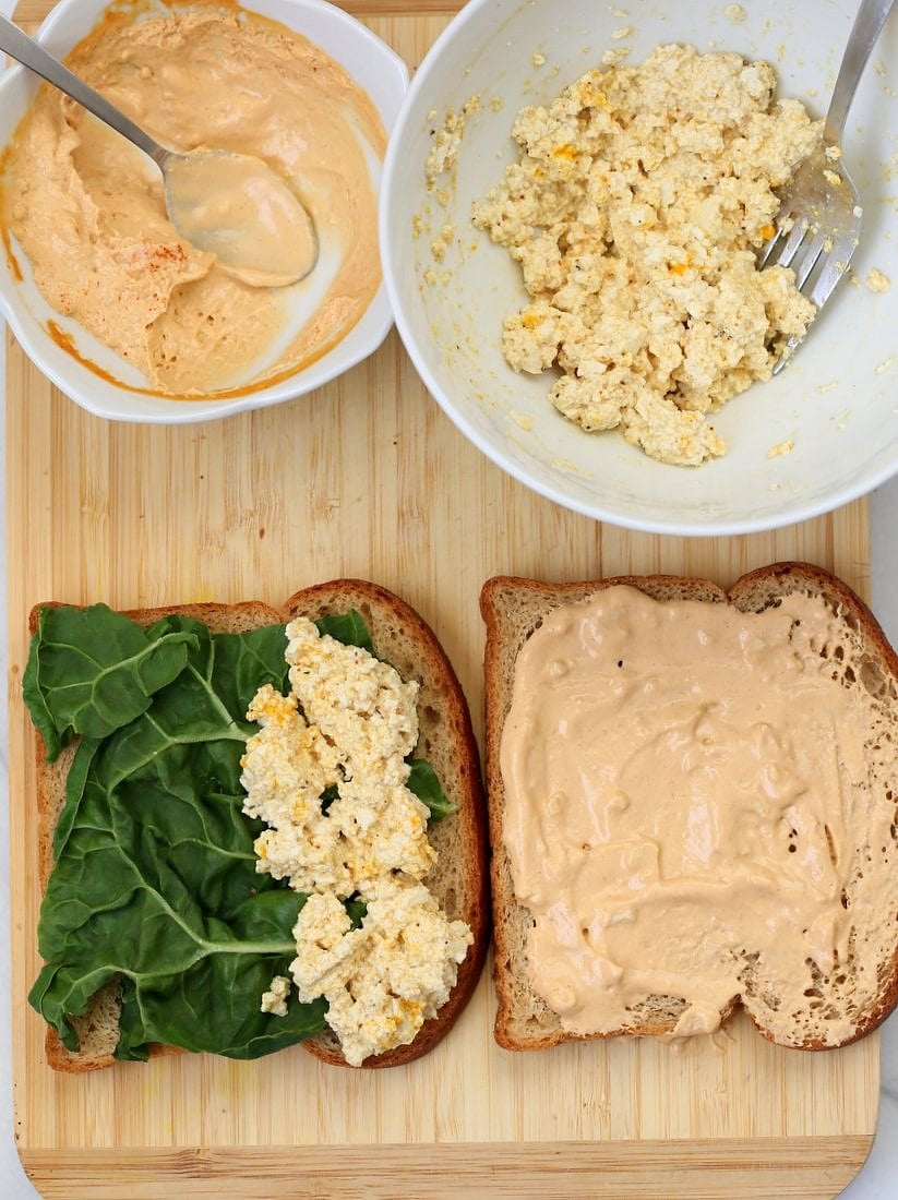 Tofu Egg Salad Sandwich | Vegan Richa