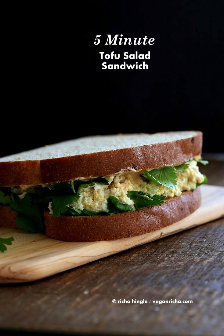 Tofu Egg Salad Sandwich | Vegan Richa