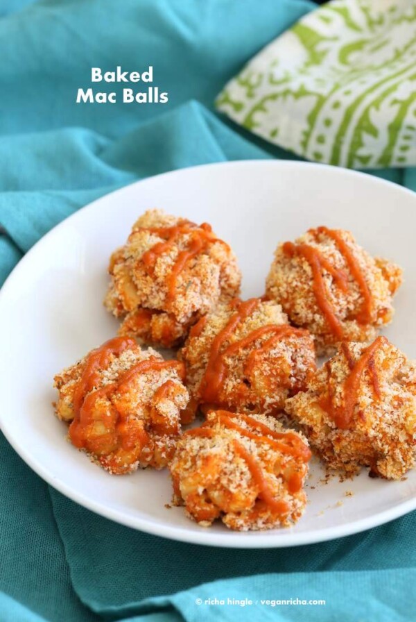 Mac and Cheese Balls Baked | Vegan Richa #vegan #glutenfree #veganricha