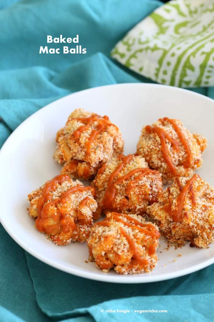 Mac and Cheese Balls Baked | Vegan Richa