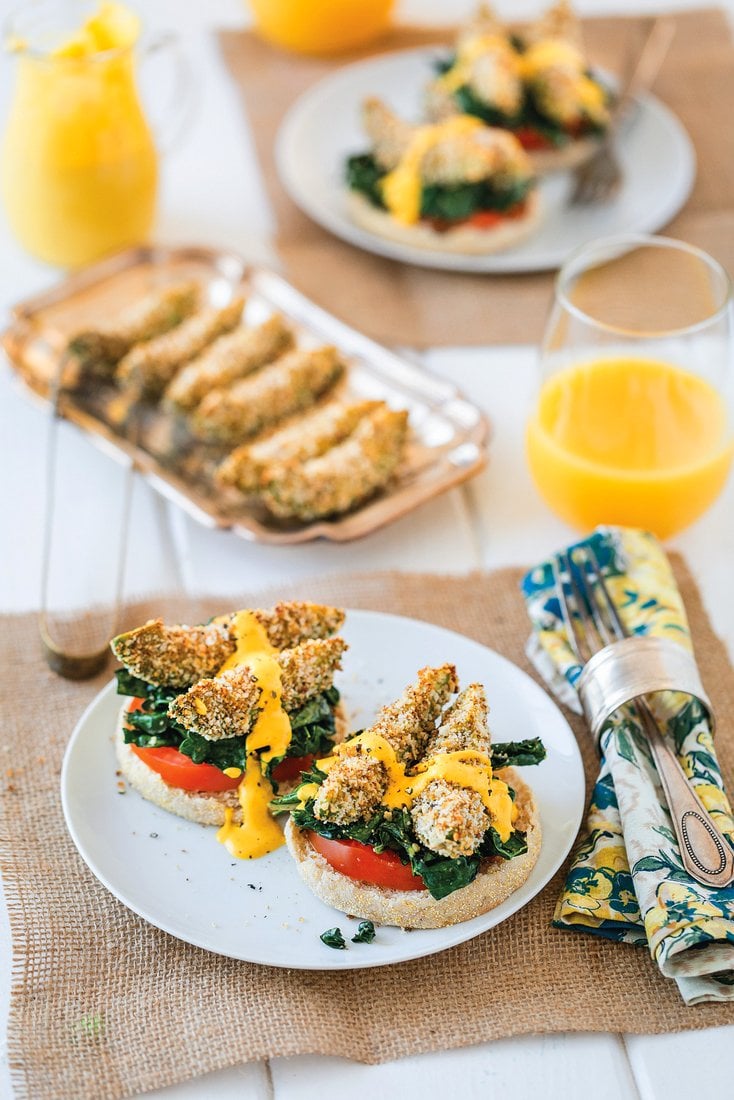 But I Could Never Go Vegan.Parmesan Crusted Avocado & Kale Forentine