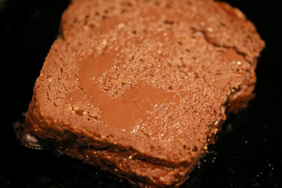 PB Date Caramel Brownie French Toast | Vegan Richa