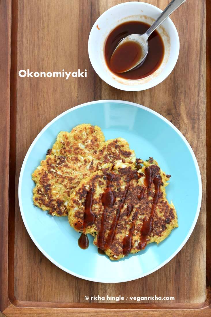 Vegan Okonomiyaki Pancakes |Vegan Richa