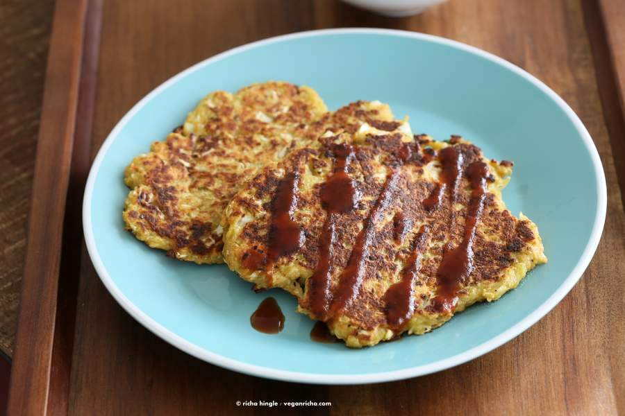 Vegan Okonomiyaki Pancakes |Vegan Richa