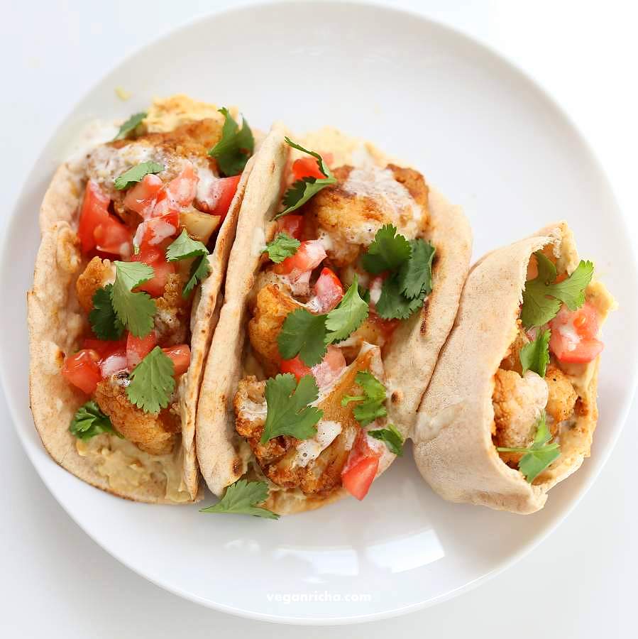 Vegan Yeast free Flatbread and Pita Bread | Vegan Richa