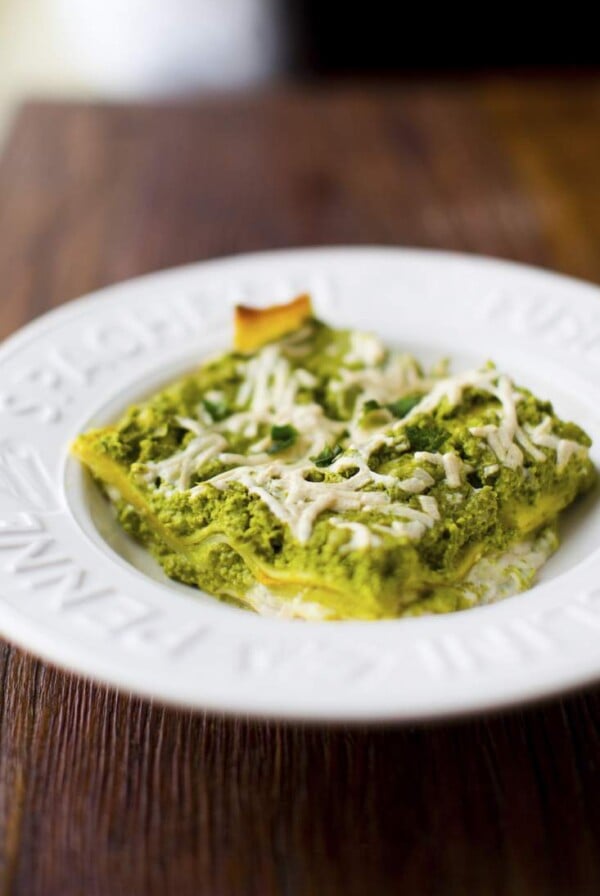 This was a recipe I made in my first few months of blogging. I changed up the traditional red sauce ingredients in lasagna and used an all green sauce, a vegan pesto. I added some creamy cashew ricotta cheese and savory slices of tofu. A touch of jalapeño adds a hint of spiciness. This verde lasagna is a family-style entrée worth gathering at the table for!