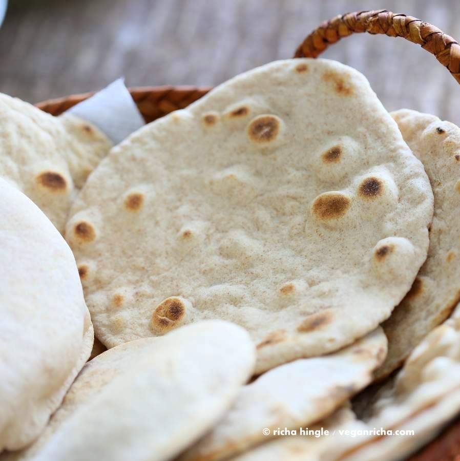 vegan yeast free flatbread
