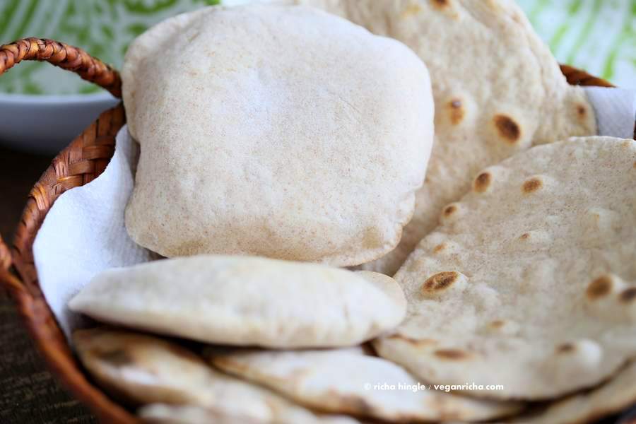 vegan yeast free flatbread