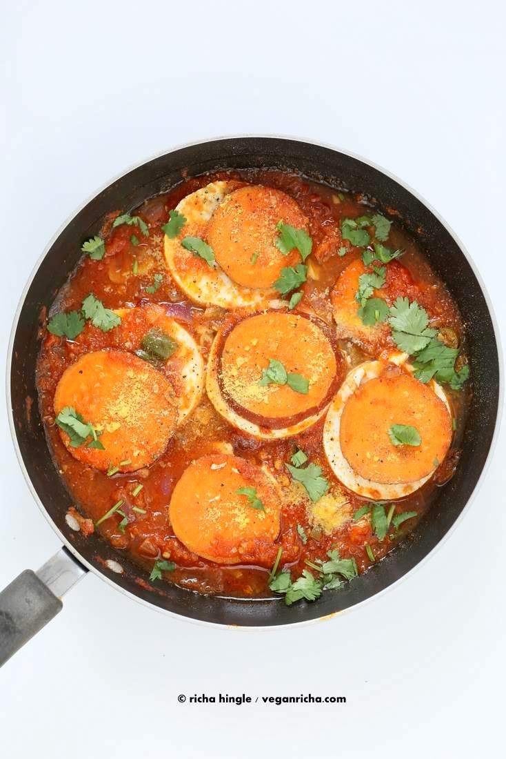 Vegan Shakshuka with Sweet Potato | Vegan Richa