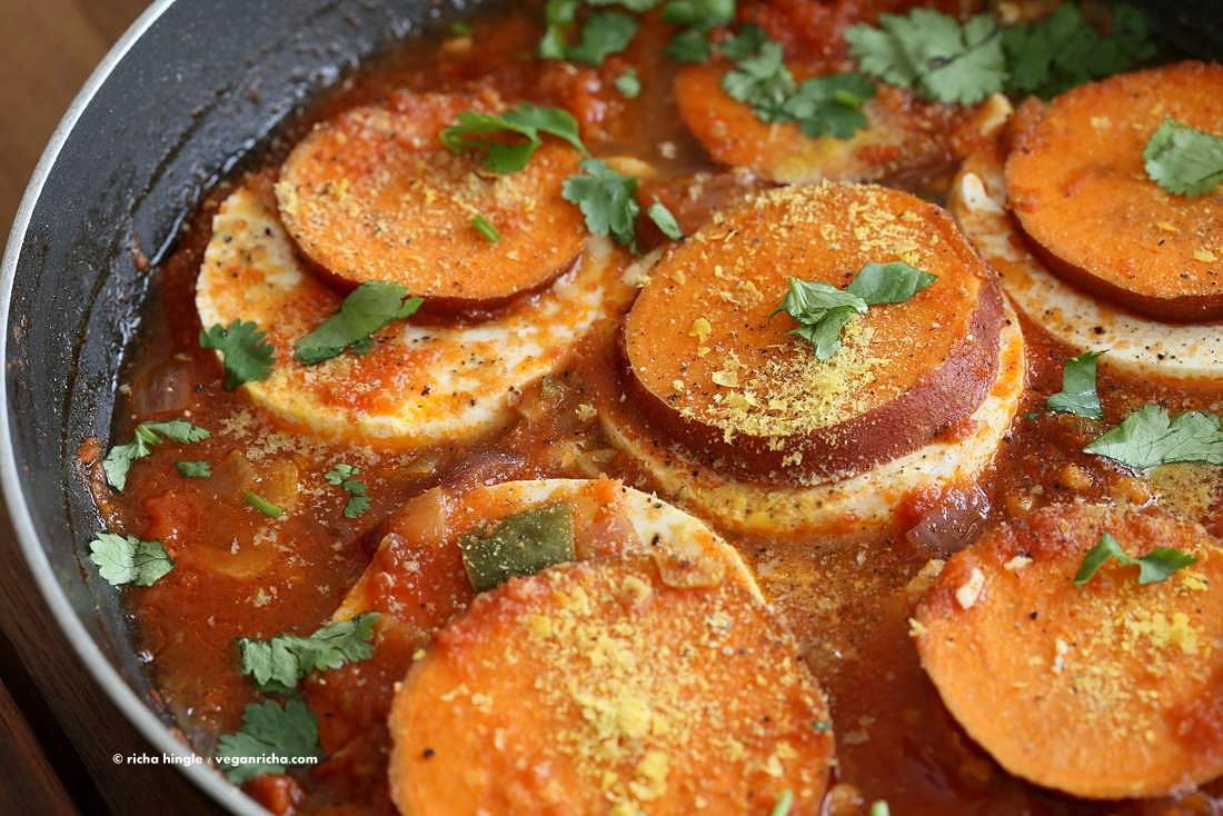 Vegan Shakshuka with Sweet Potato | Vegan Richa