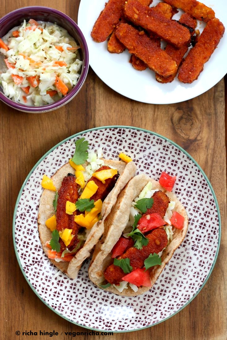 Sriracha BBQ Baked Tempeh Wraps | Vegan Richa