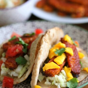 Sriracha BBQ Baked Tempeh Wraps | Vegan Richa