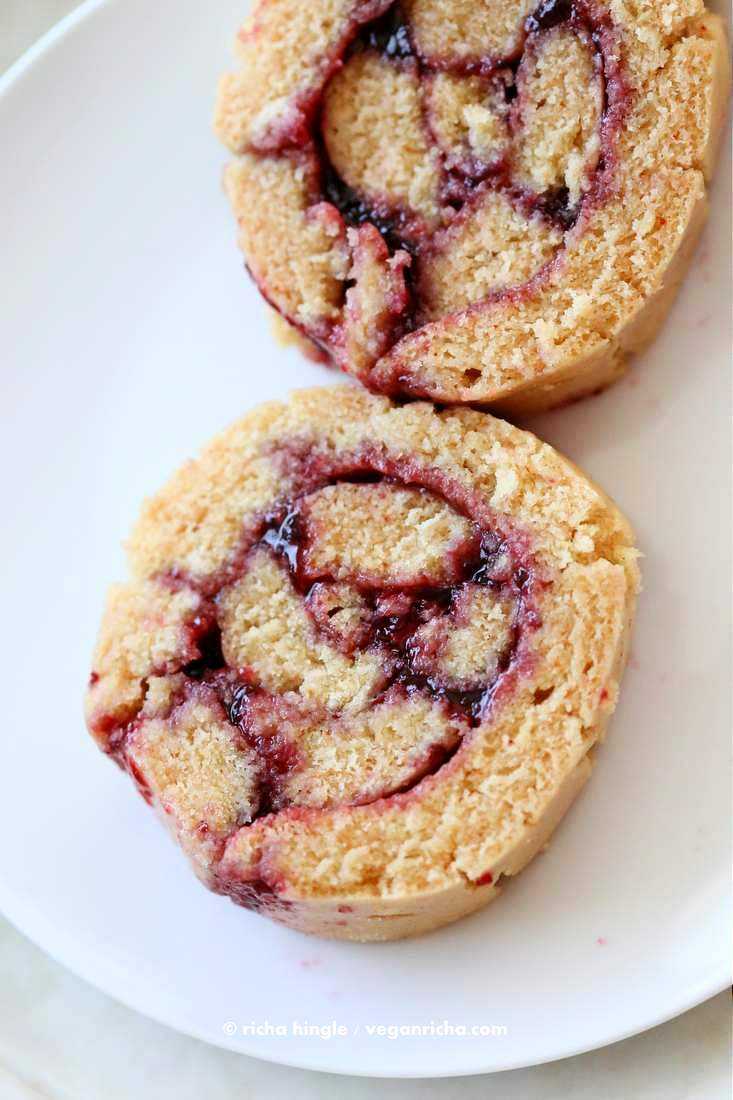 Vegan Swiss Roll | Vegan Richa