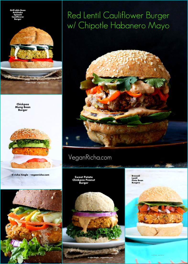 Vegan July 4th Burger Recipes | Vegan Richa #vegan #july4 #burgers