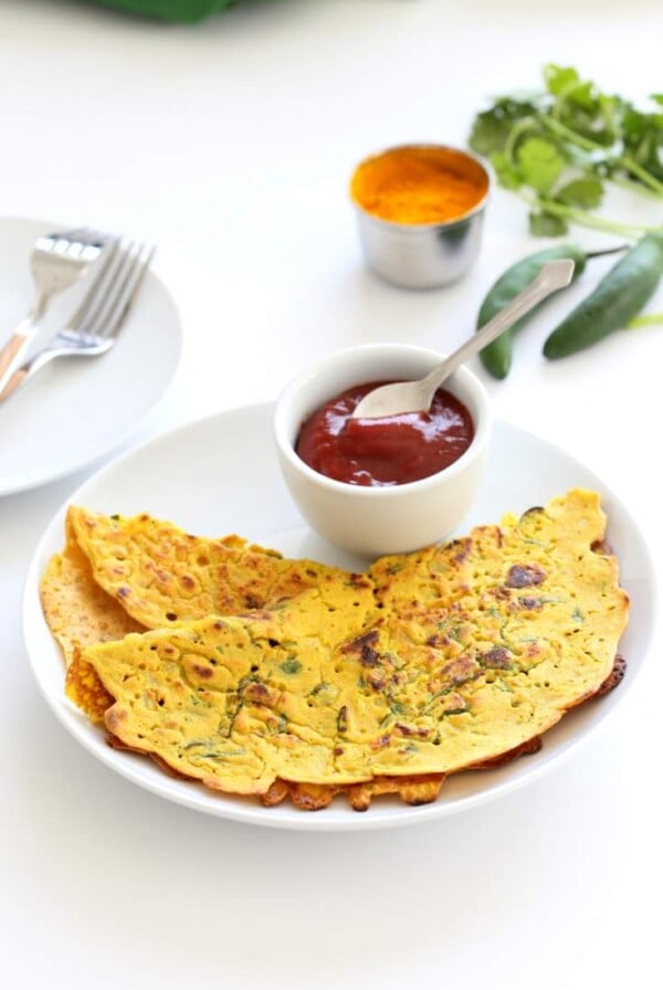 Chickpea Flour Pancakes - Besan Chilla
