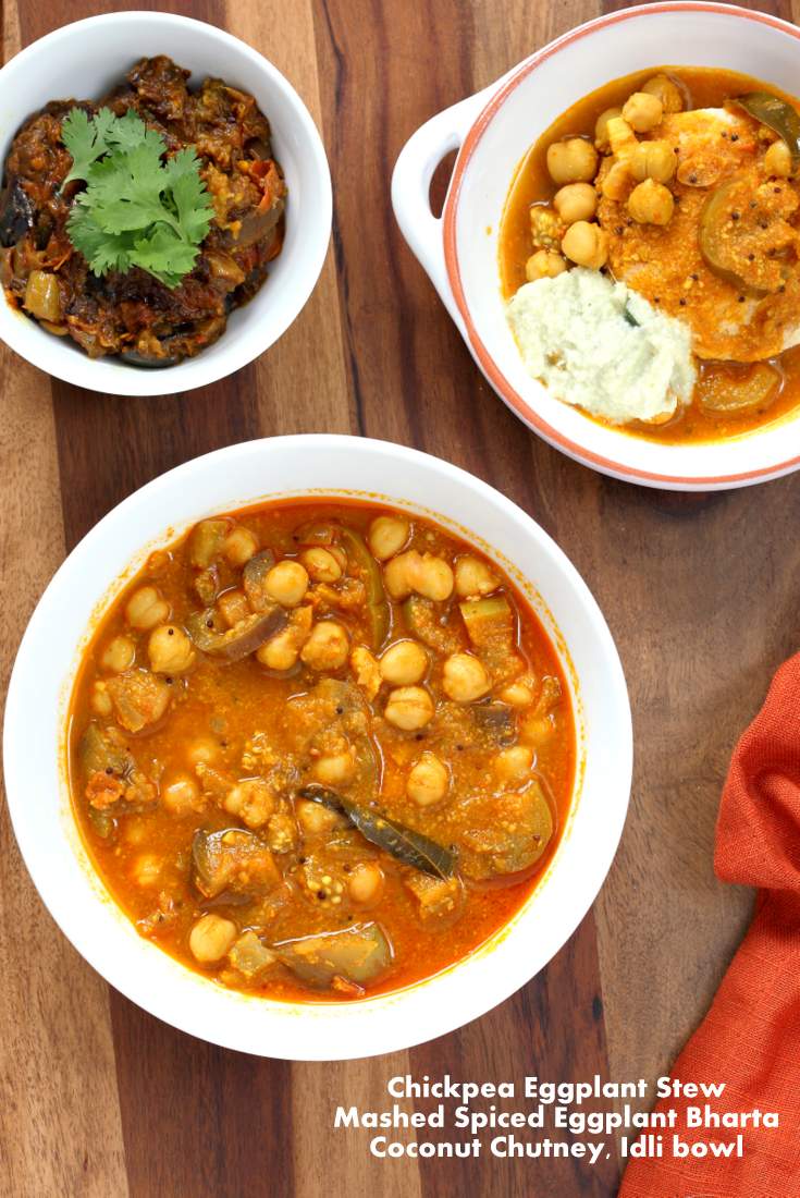 Chickpea Eggplant Stew from Vegan Richas Indian Kitchen