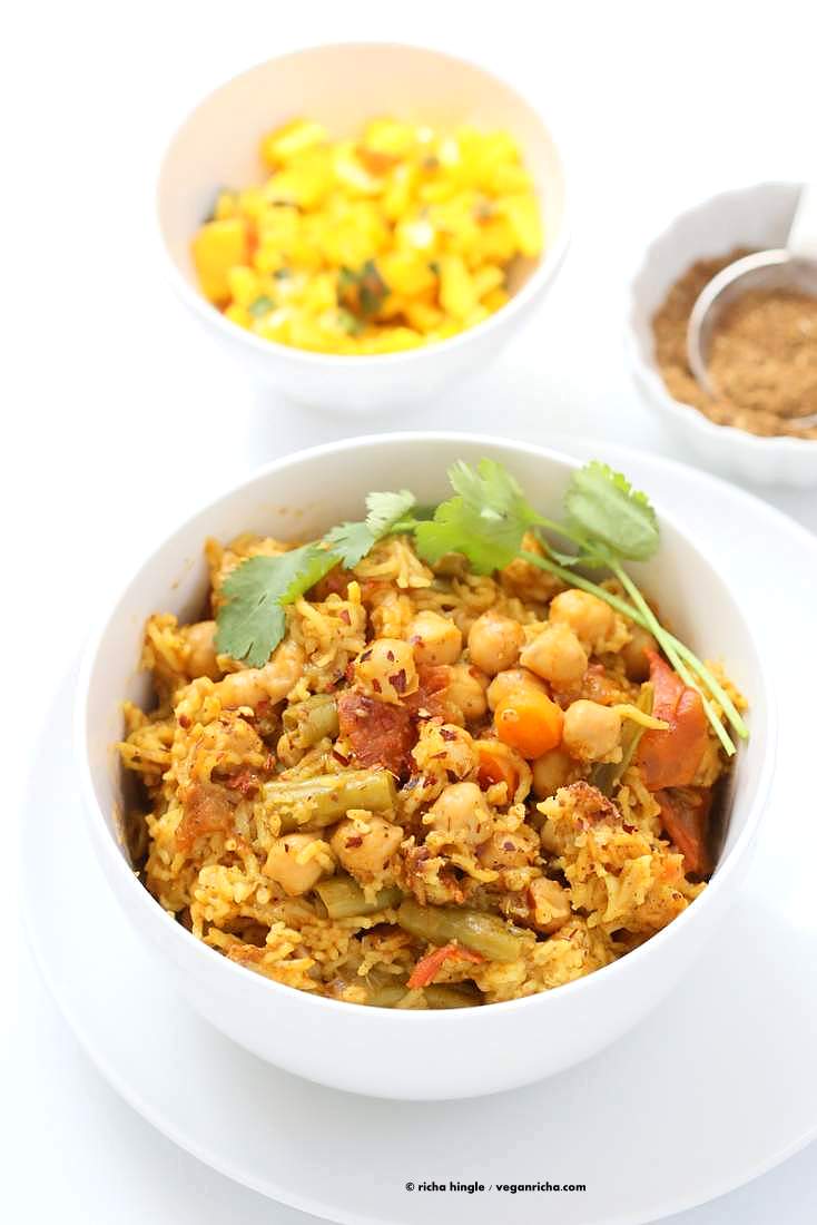 Chickpea Rice Pulao | Vegan Richa