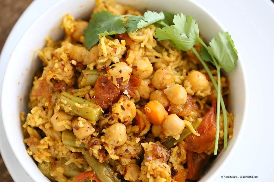 Chickpea Rice Pulao | Vegan Richa