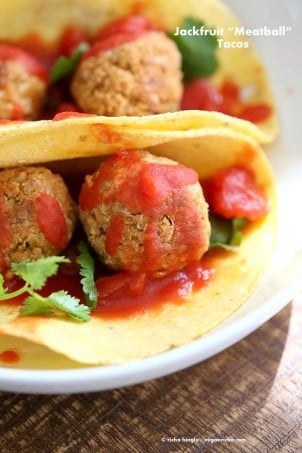 Jackfruit Meatballs Tacos | Vegan Richa #glutenfree #veganricha #vegan