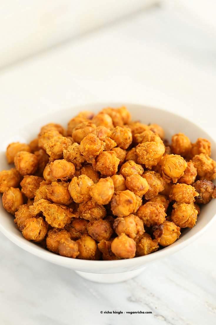 Roasted Masala Chickpeas | Vegan Richa