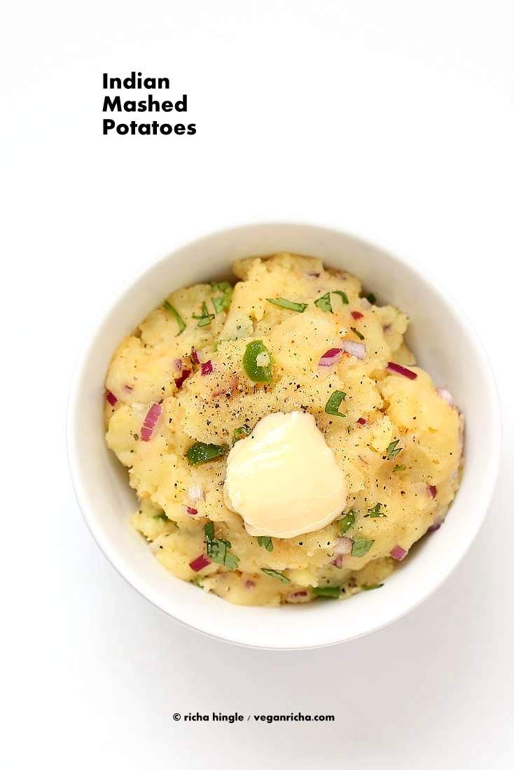 Aloo Bharta - Indian Mashed Potatoes | Vegan Richa