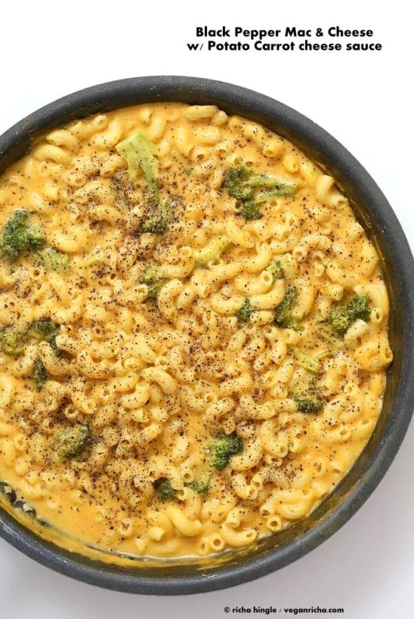 Vegan Black Pepper Mac and cheese | Vegan Richa #vegan #macncheese #nutfree #veganricha