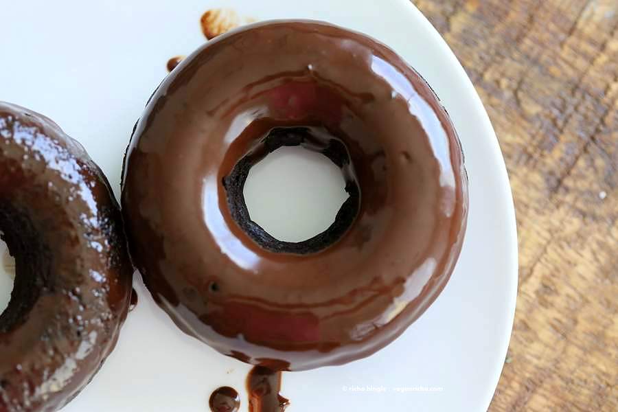 Vegan Chocolate Cake Mix Doughnuts