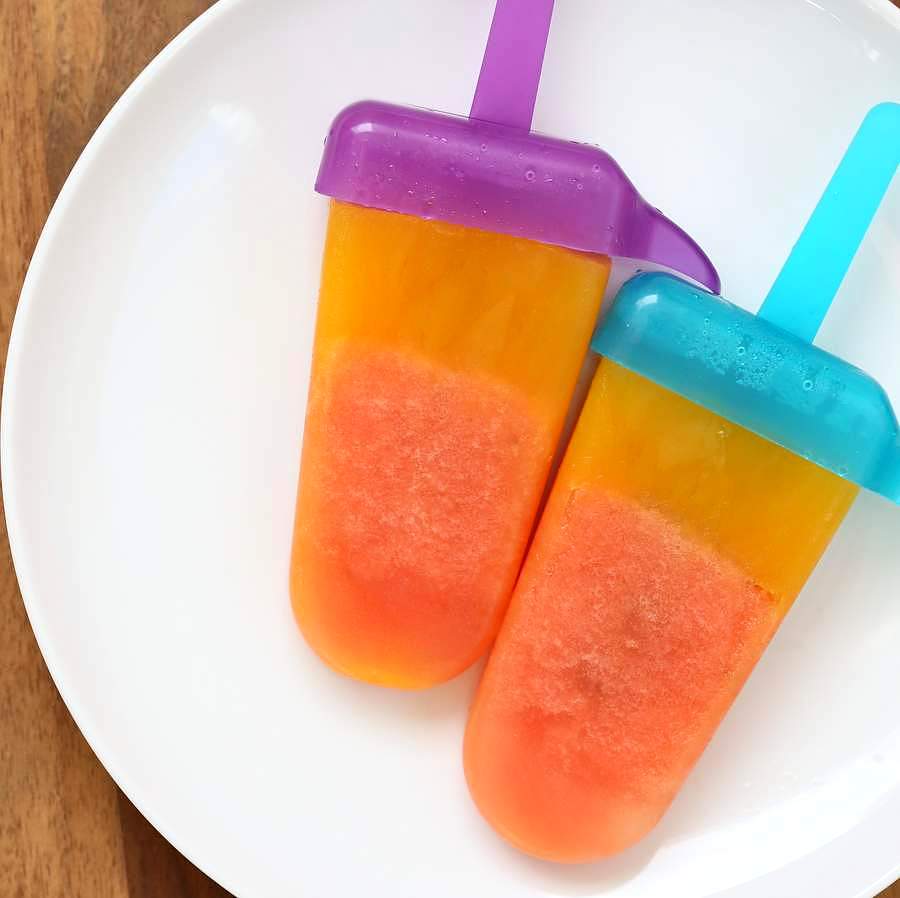 Watermelon Mango Popsicles