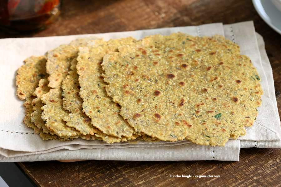 Methi Thepla - High Protein Savory Herbed Flatbread | Vegan Richa
