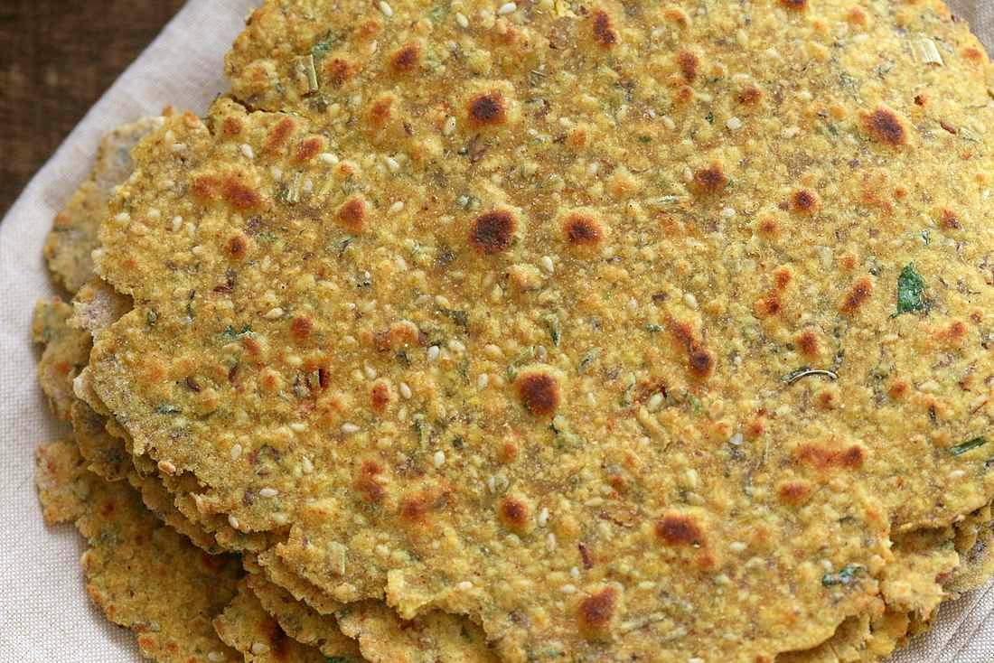 Methi Thepla - High Protein Savory Herbed Flatbread | Vegan Richa