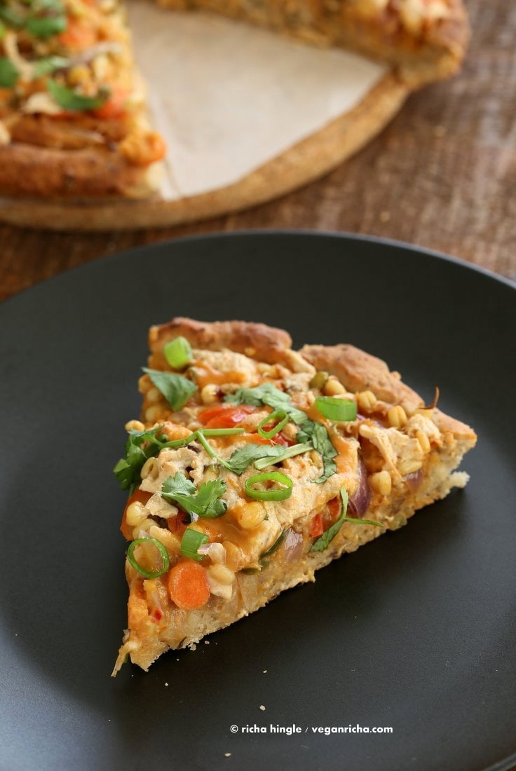 Vegan Gluten free Pizza Crust Recipe | Vegan Richa #vegan #glutenfree #pizza #crust