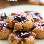 Cherry Almond Thumbprint Cookies - Almond Pulp Cookies | Vegan Richa #glutenfree #veganricha #vegan