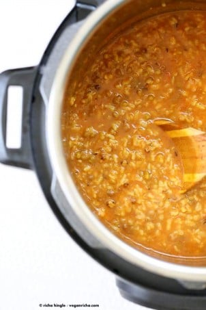 Brown Rice Mung Bean Kitchari - Mung Bean Stew | Vegan Richa